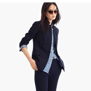 J. Crew Navy Regent Women's Suit Jacket blazer (8)